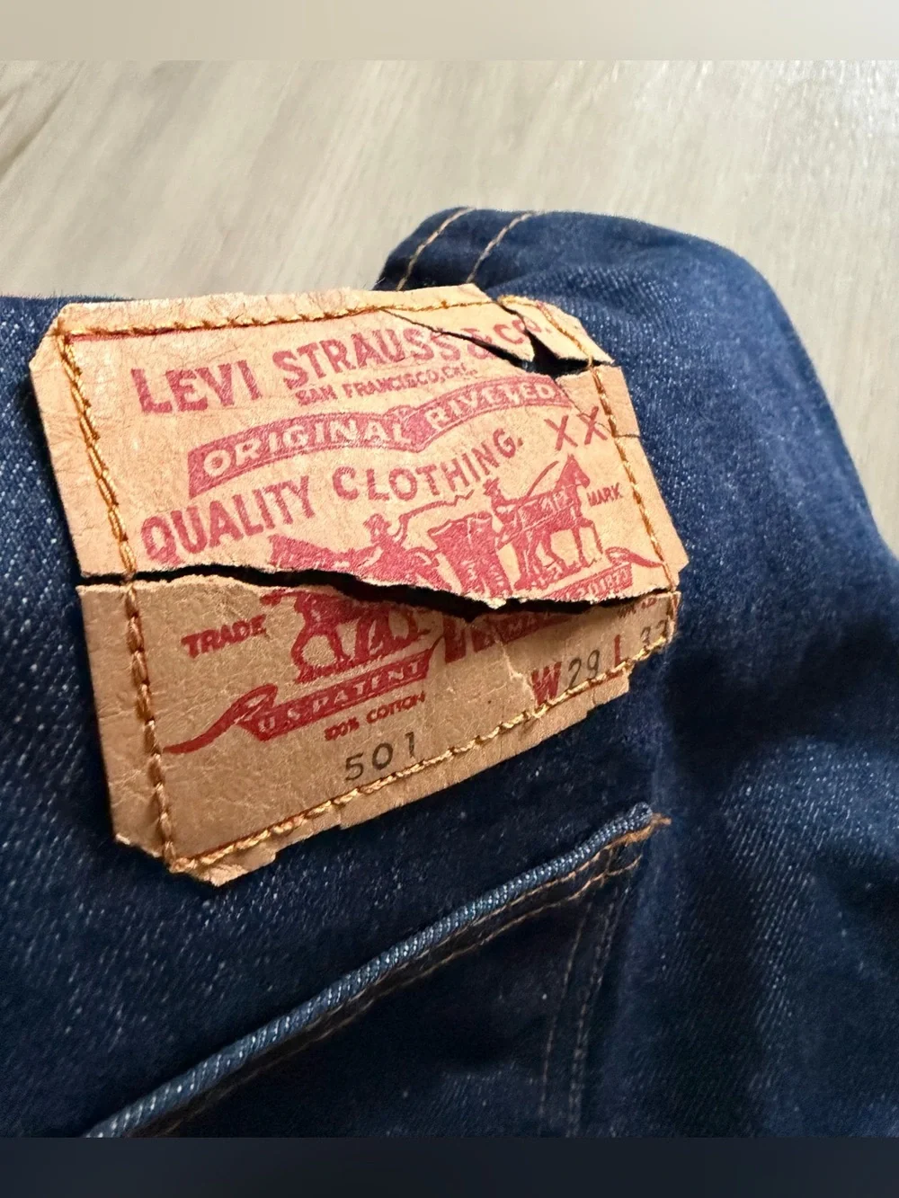 Vintage 70s Levis Denim Bag With The Big E